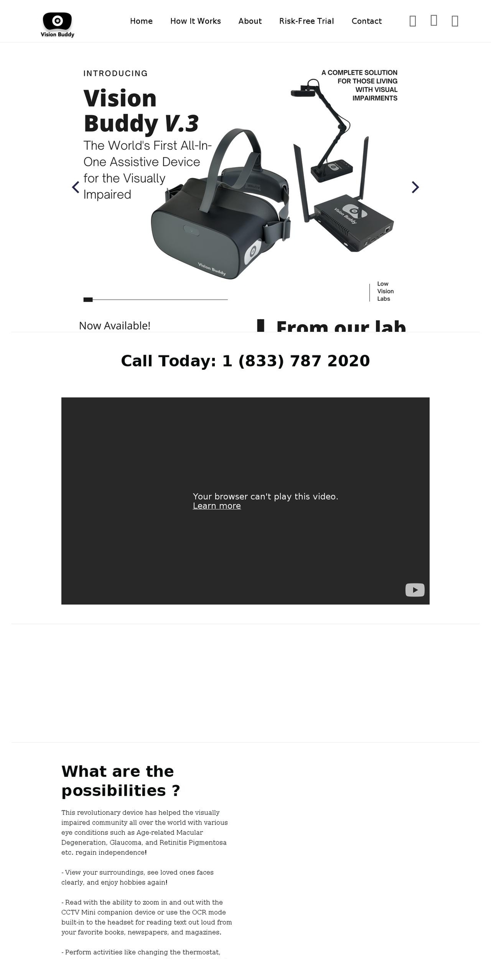 getvisionbuddy.com shopify website screenshot