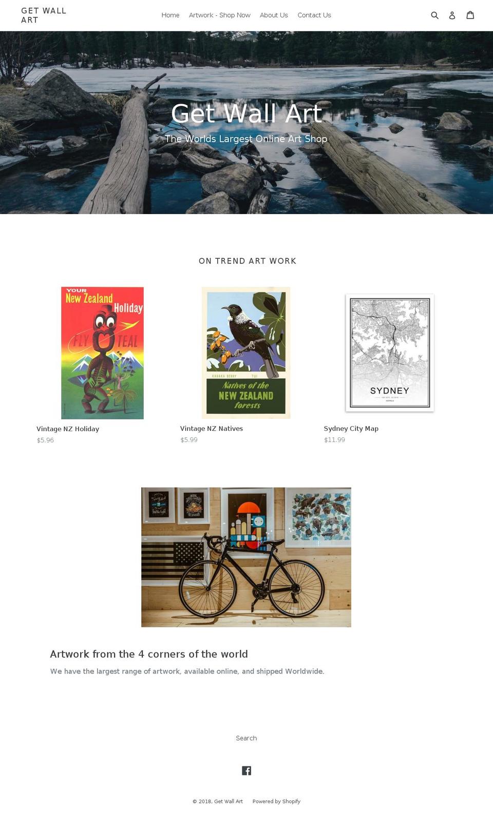 getwallart.com — Shopify storefront screenshot