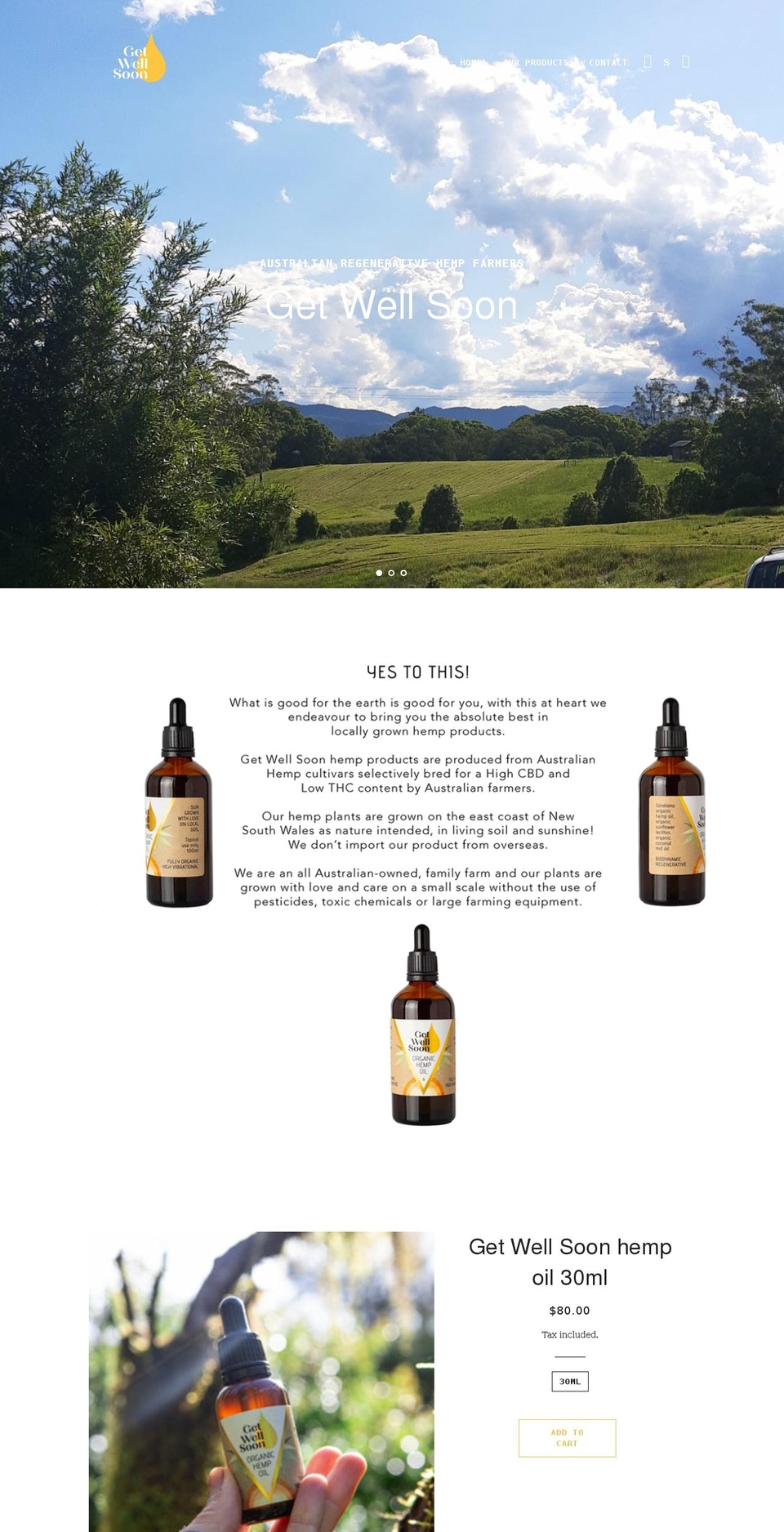 getwellsoon.com.au shopify website screenshot