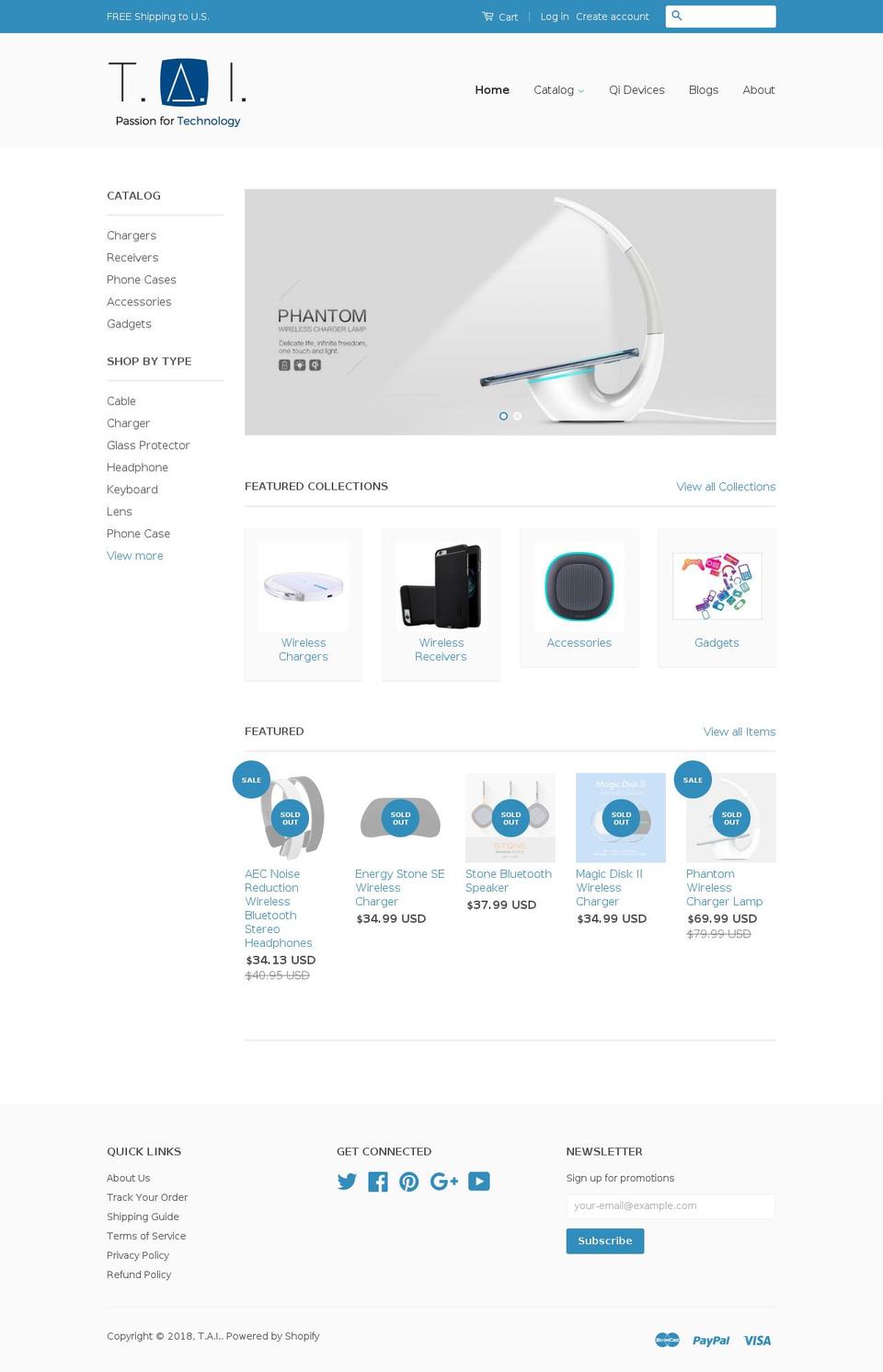 getwirelsschargers.com — Shopify storefront screenshot