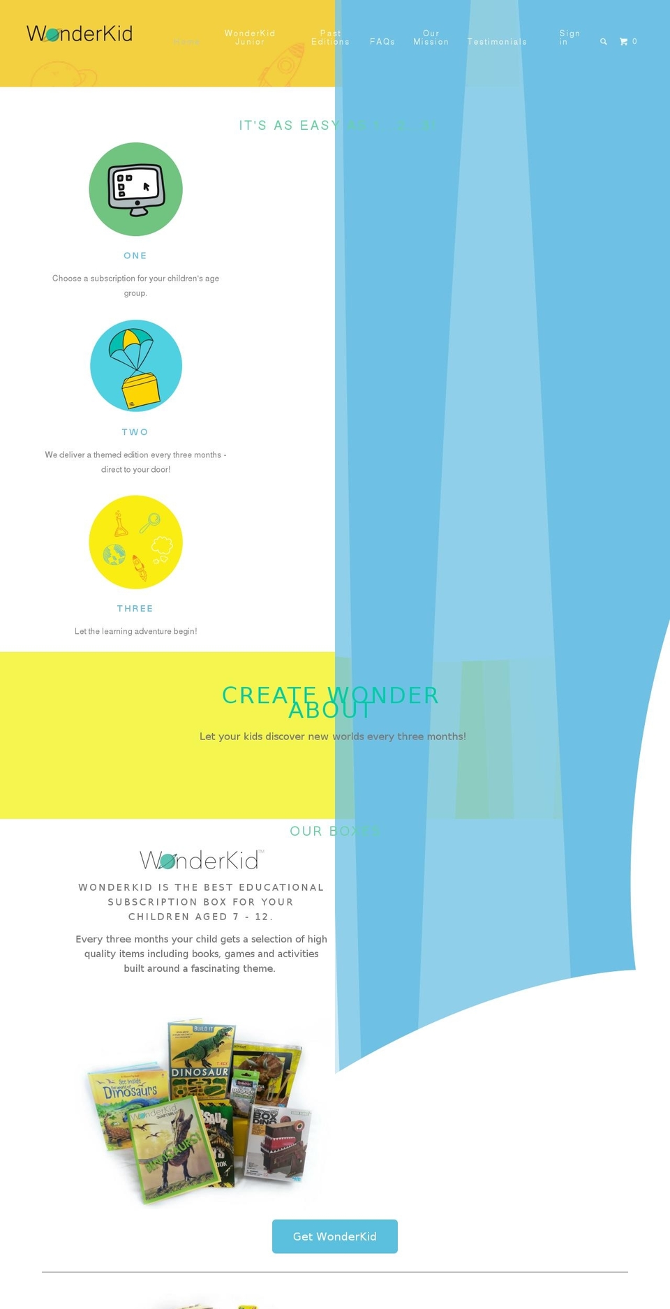 getwonderkid.com — Shopify storefront screenshot