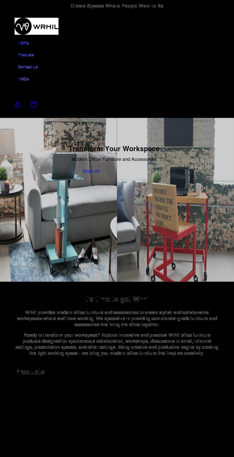 getwrhil.com shopify website screenshot