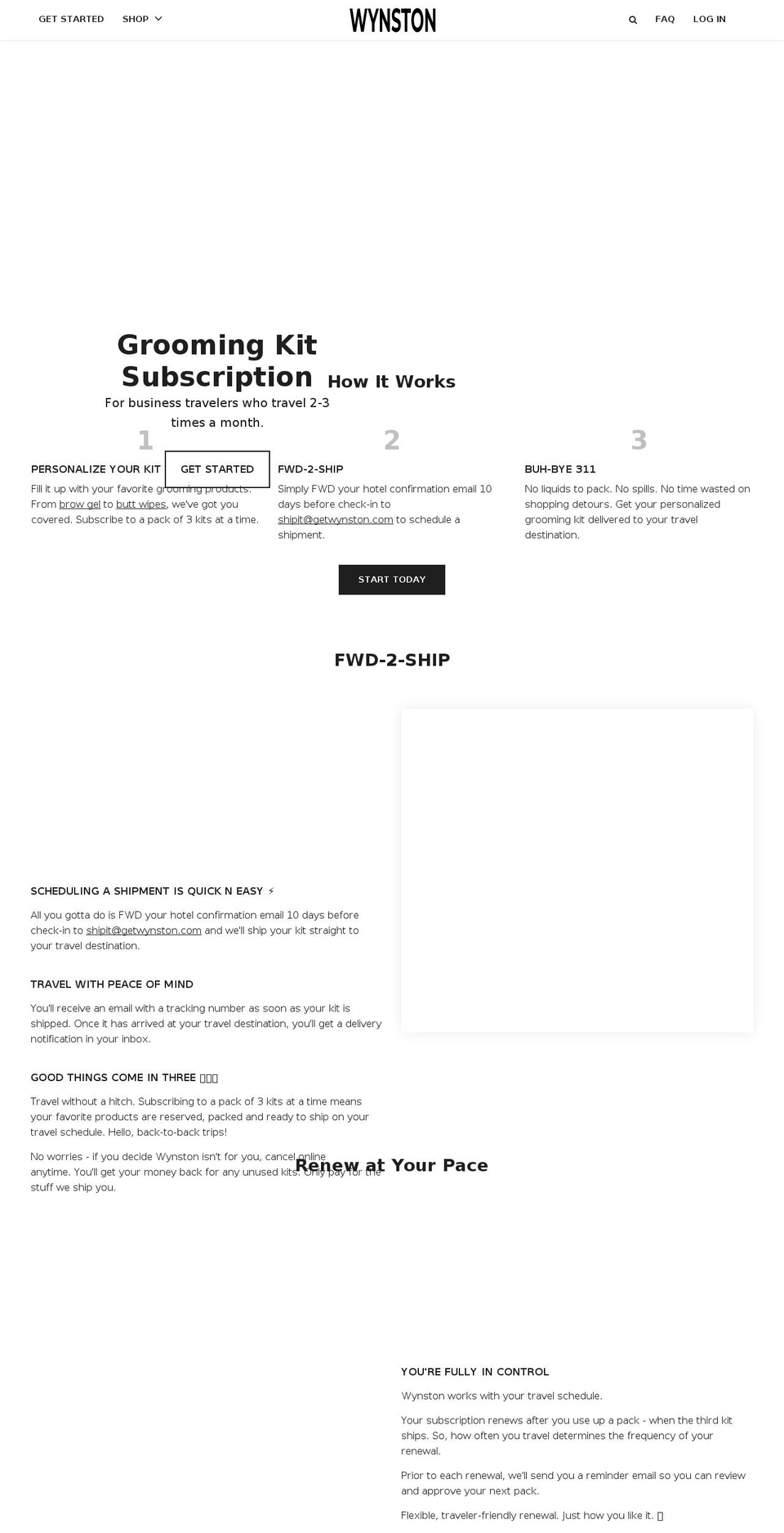 getwynston.com — Shopify storefront screenshot