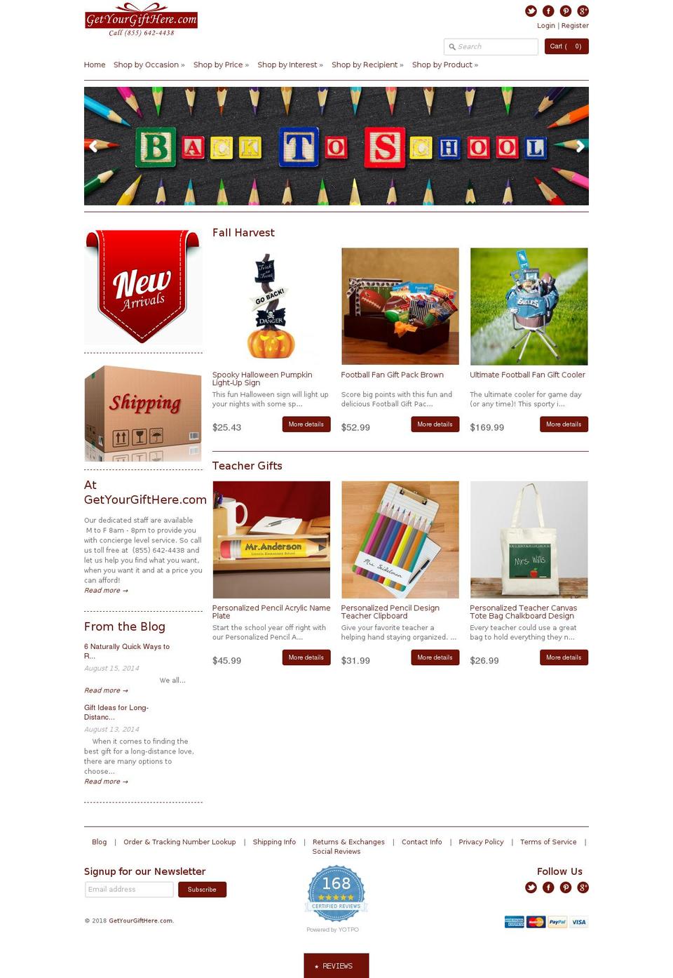 getyourgifthere.net shopify website screenshot