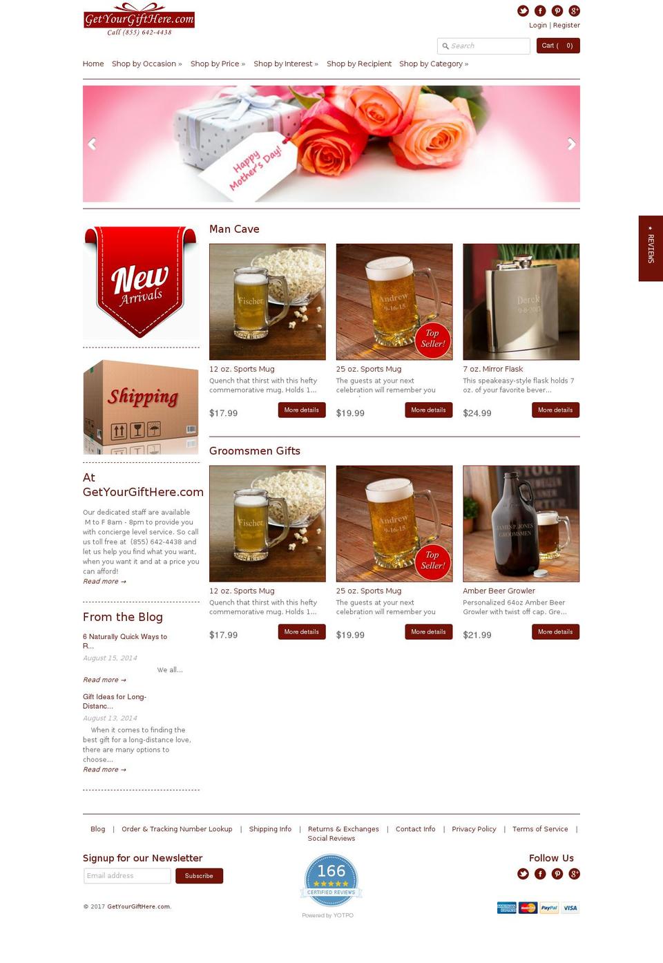getyourgiftshere.net shopify website screenshot