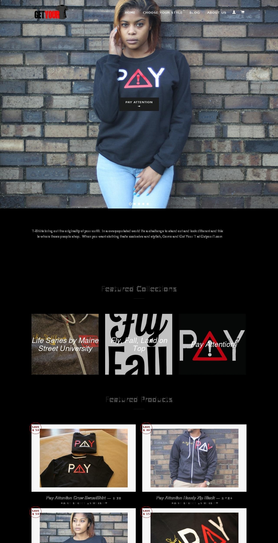 getyourt.com shopify website screenshot