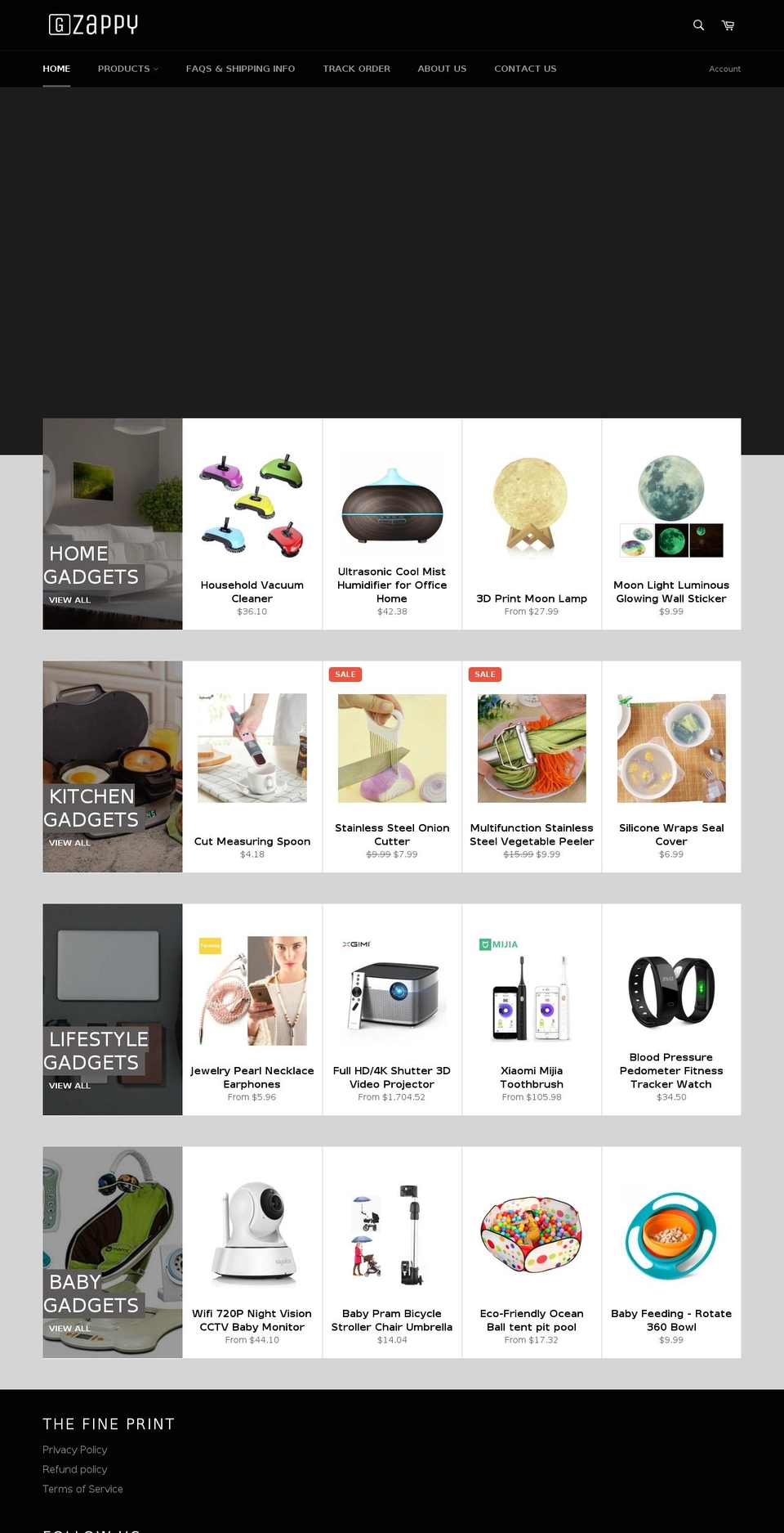 getzappy.com — Shopify storefront screenshot