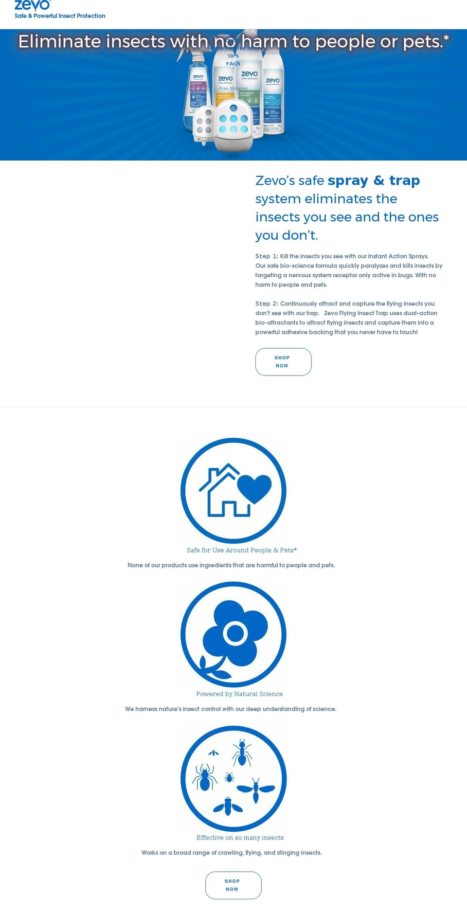 getzevo.com shopify website screenshot