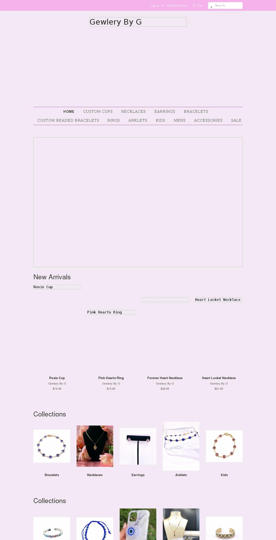 gewlerybyg.com shopify website screenshot