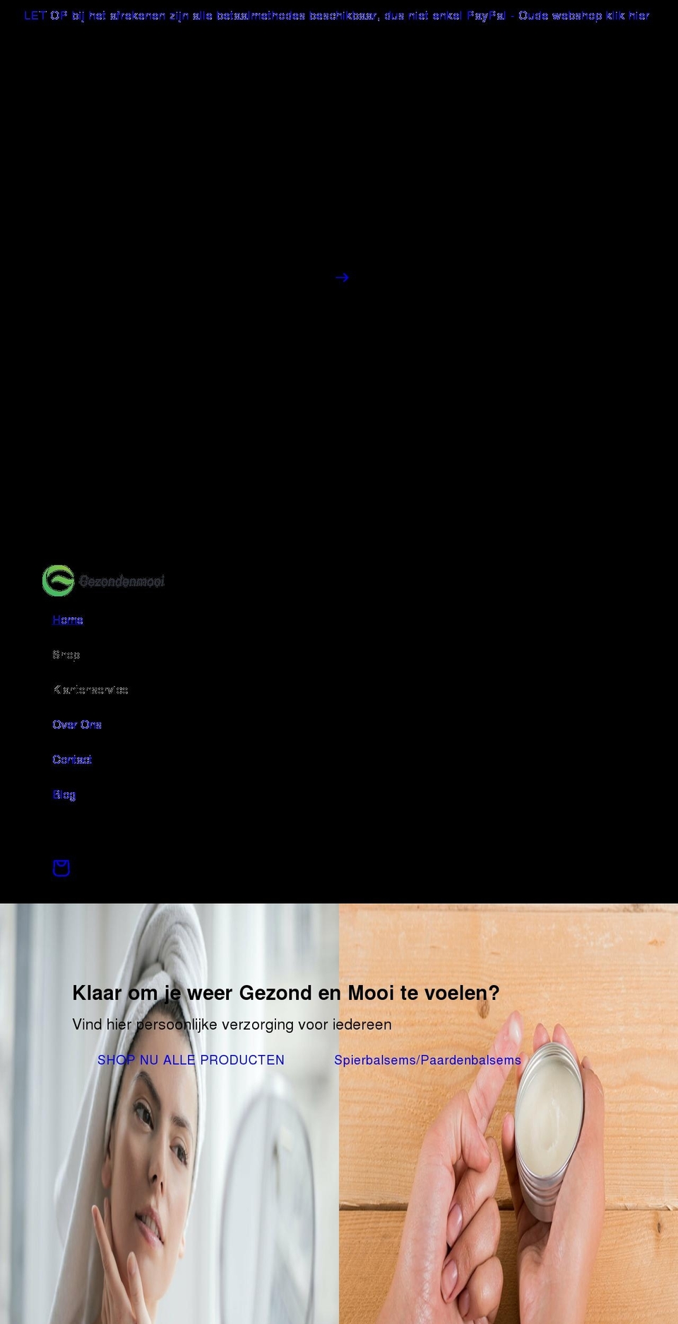 gezondenmooi.net shopify website screenshot