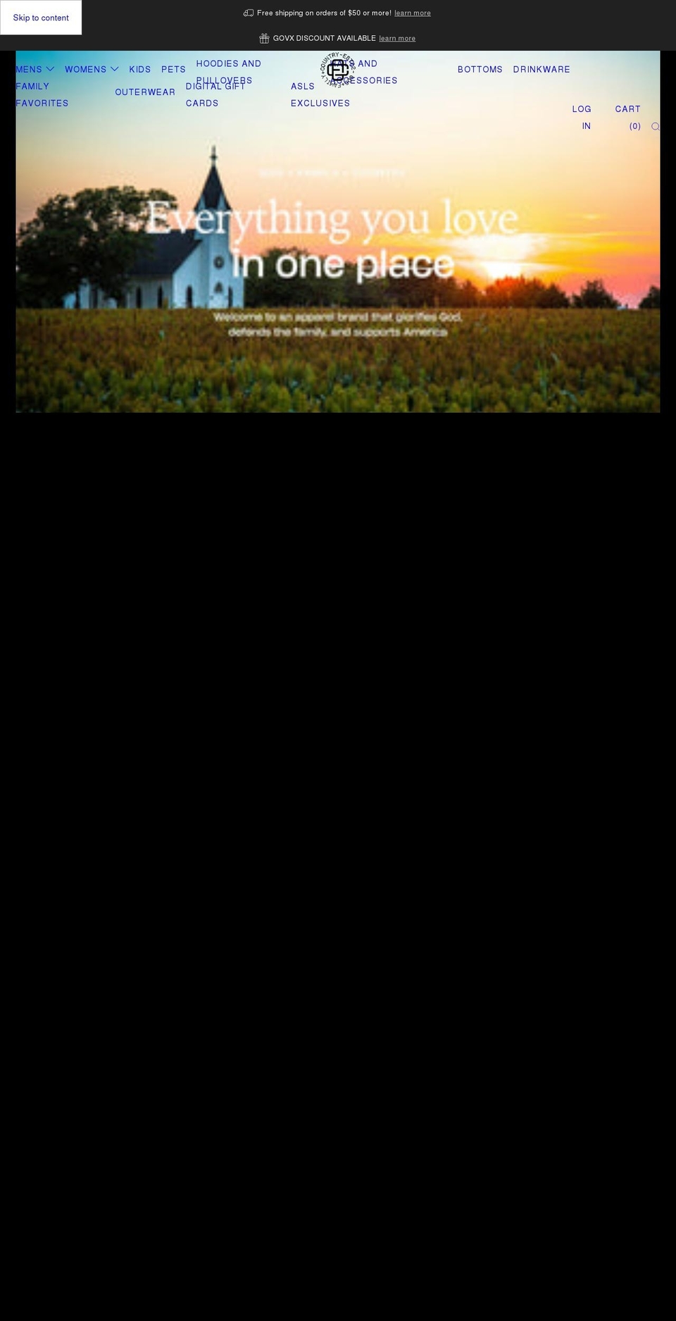 gfcgoods.com shopify website screenshot