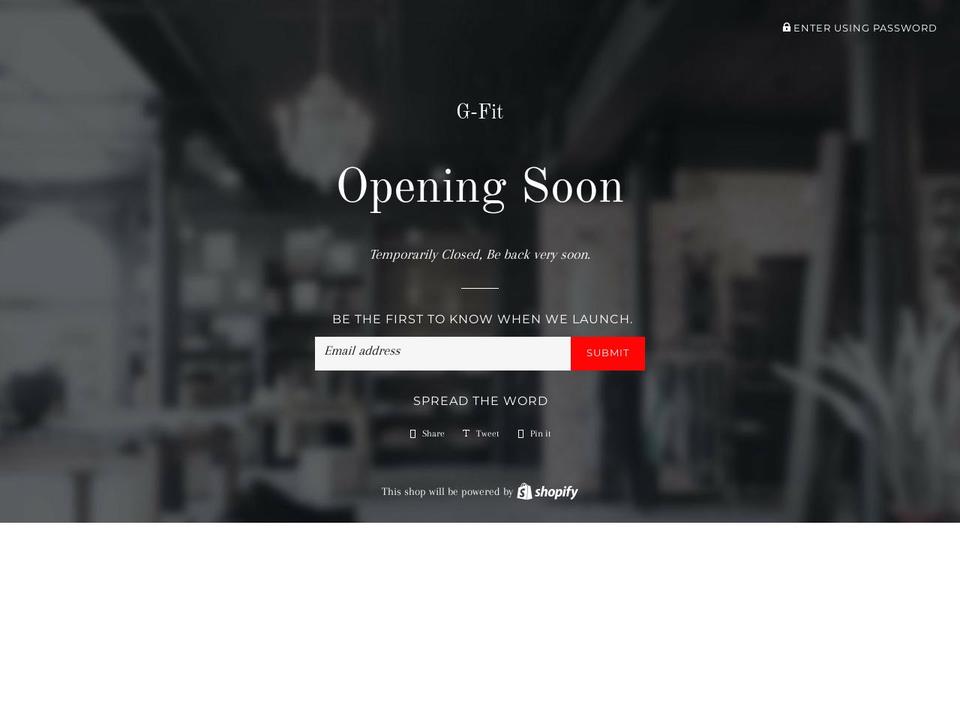 gfitnessnhealth.com — Shopify storefront screenshot
