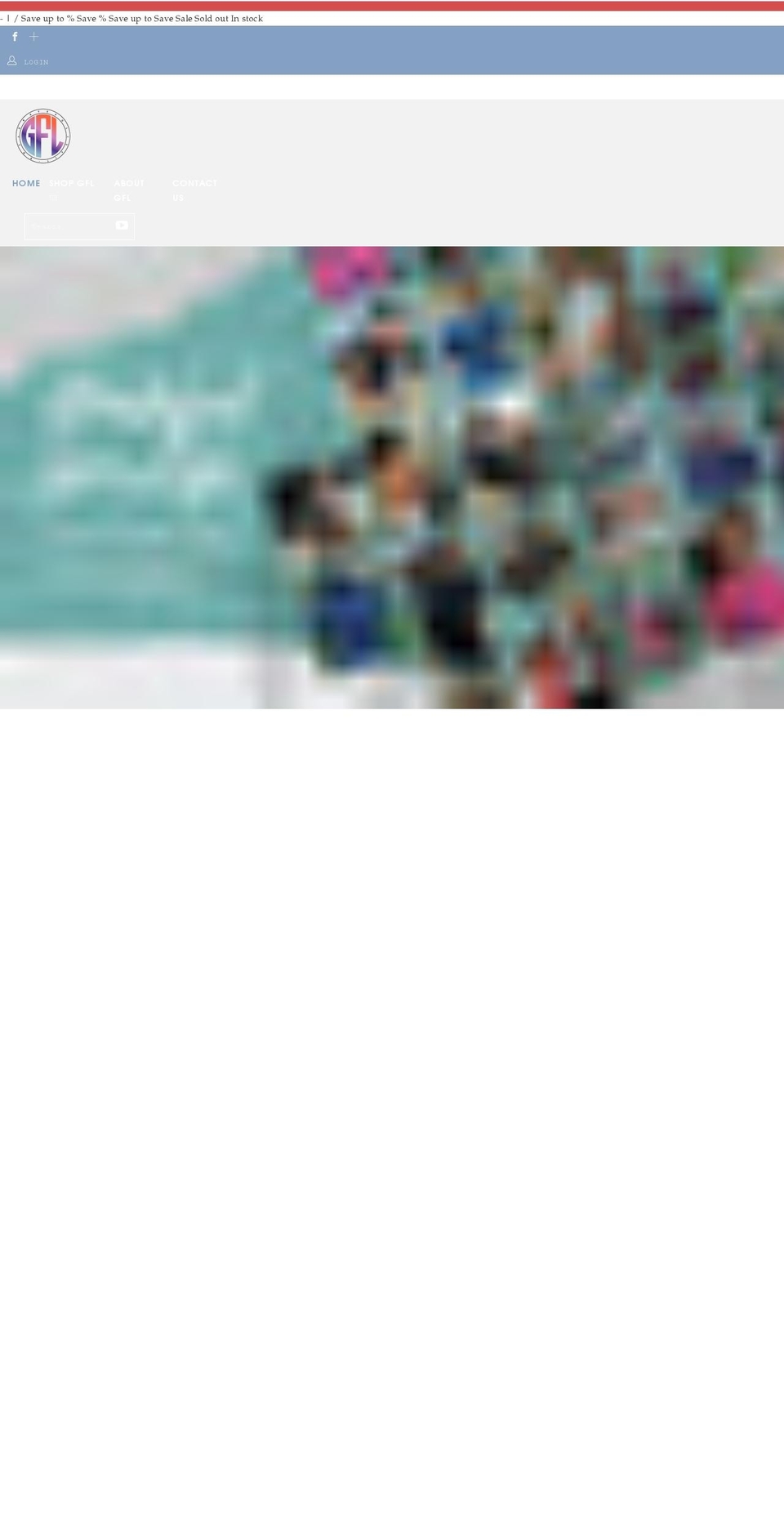 gflclothing.com shopify website screenshot