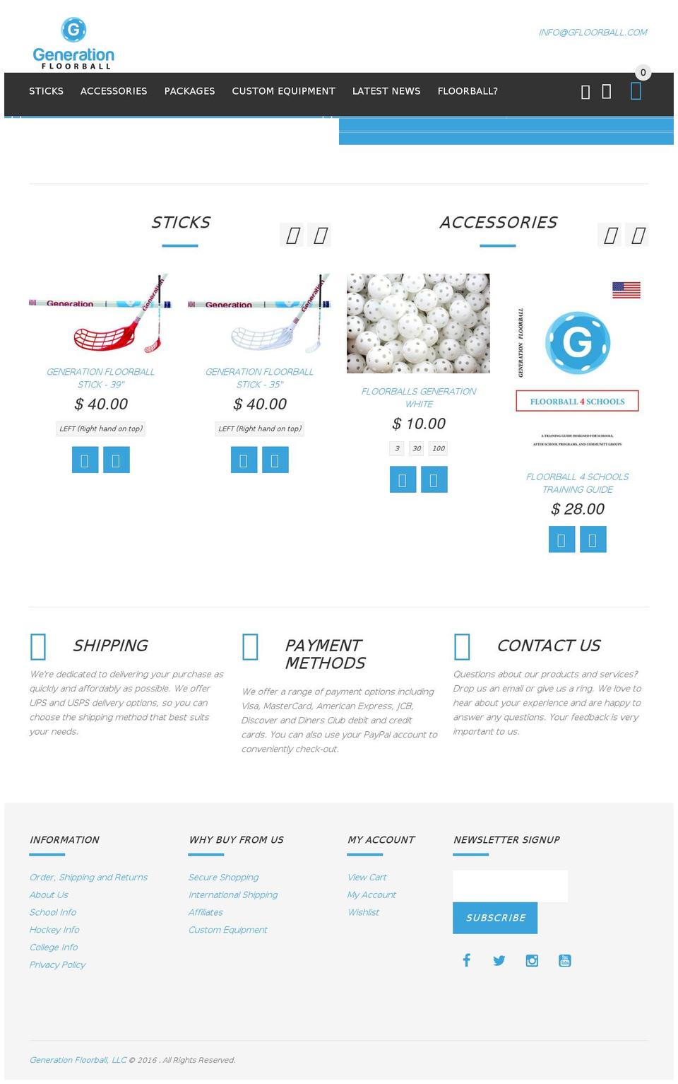 Daniel workbook Shopify theme site example gfloorball.org