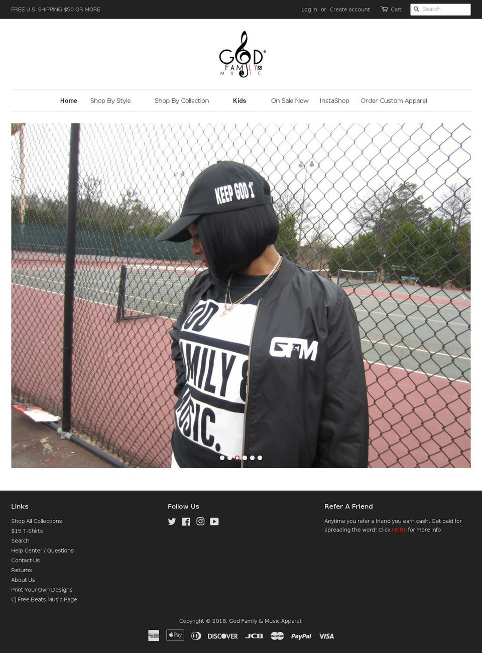 gfmapparel.com — Shopify storefront screenshot
