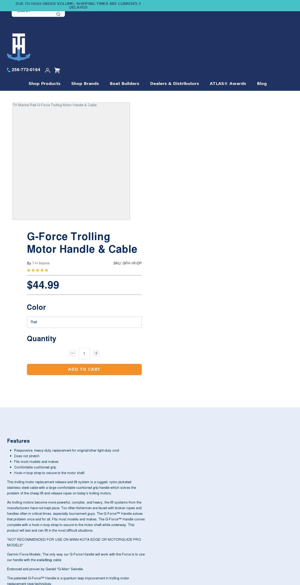 gforcehandle.com — Shopify storefront screenshot