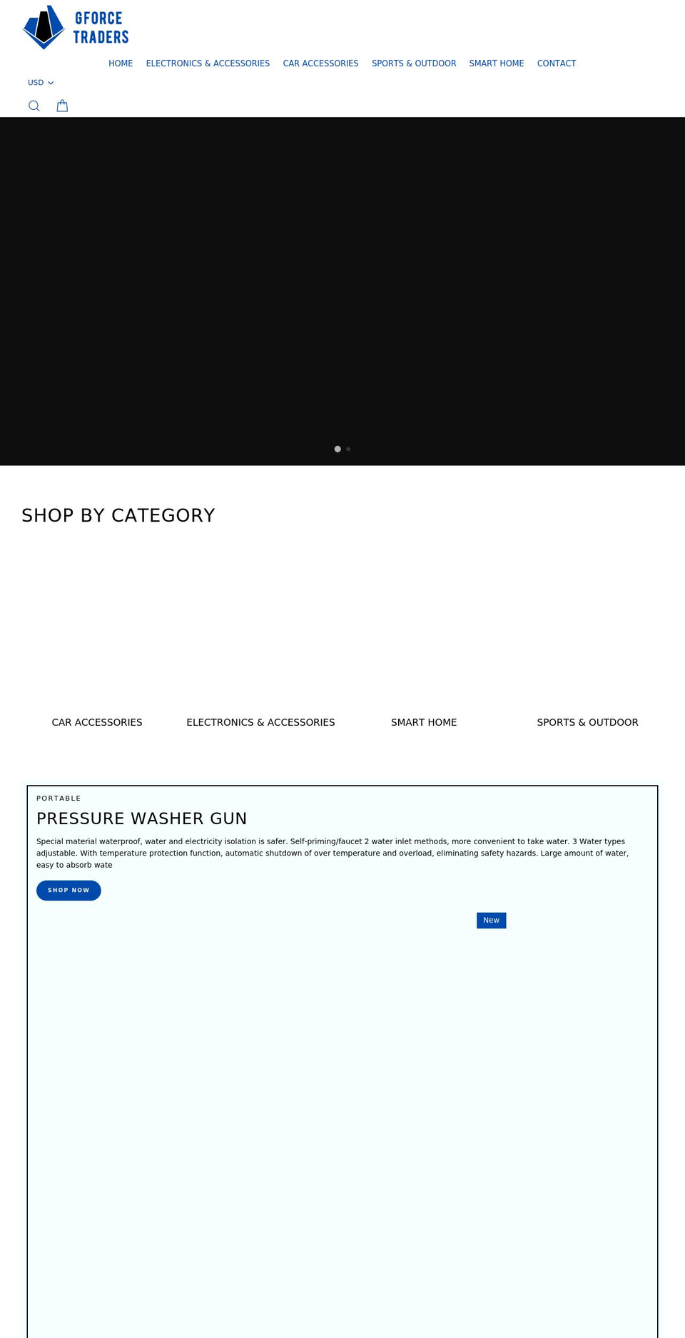 gforcetraders.com shopify website screenshot