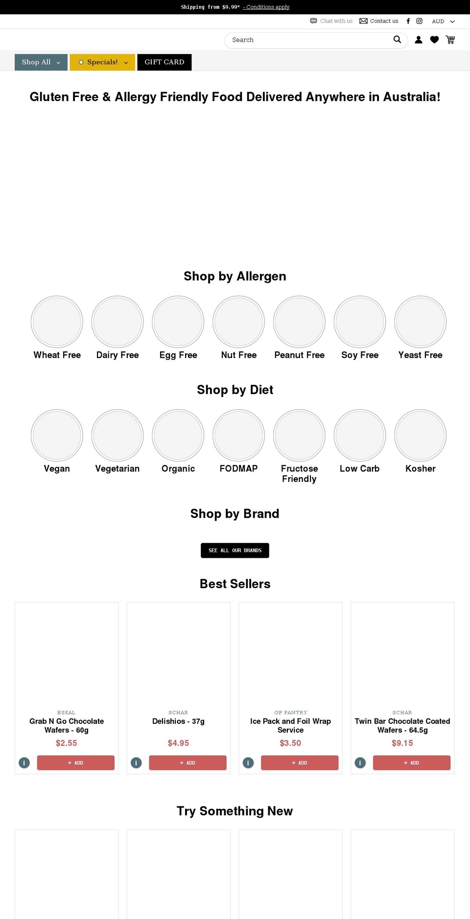 gfpantry.com shopify website screenshot