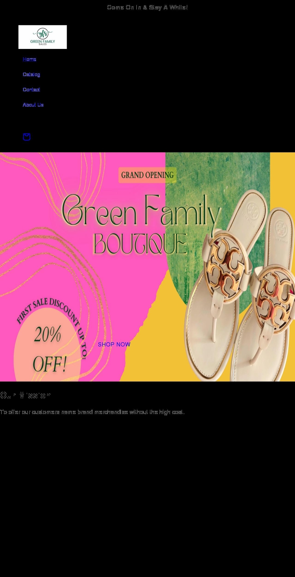 gfsales.com shopify website screenshot