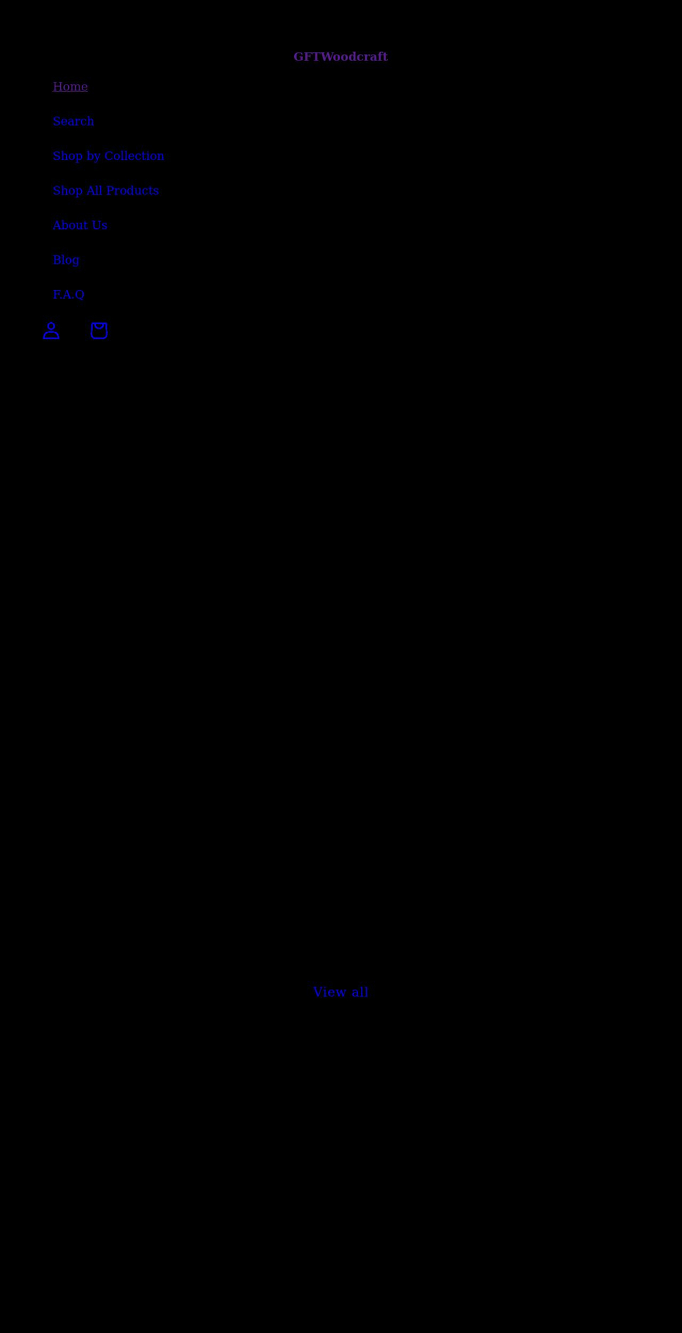 gftwoodcraft.com shopify website screenshot