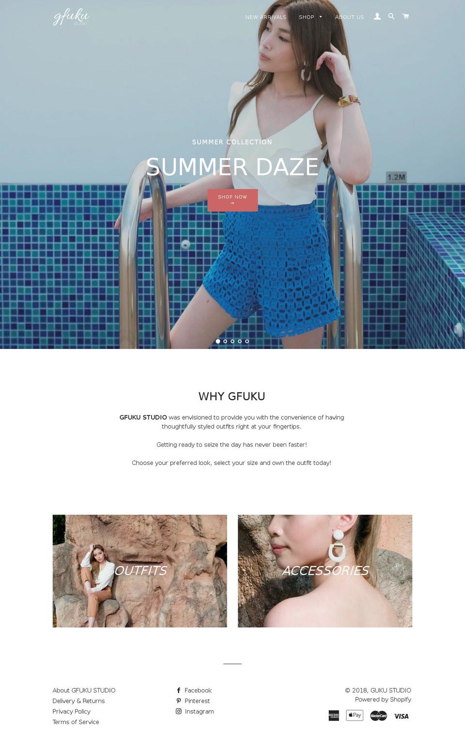 gfuku.com — Shopify storefront screenshot