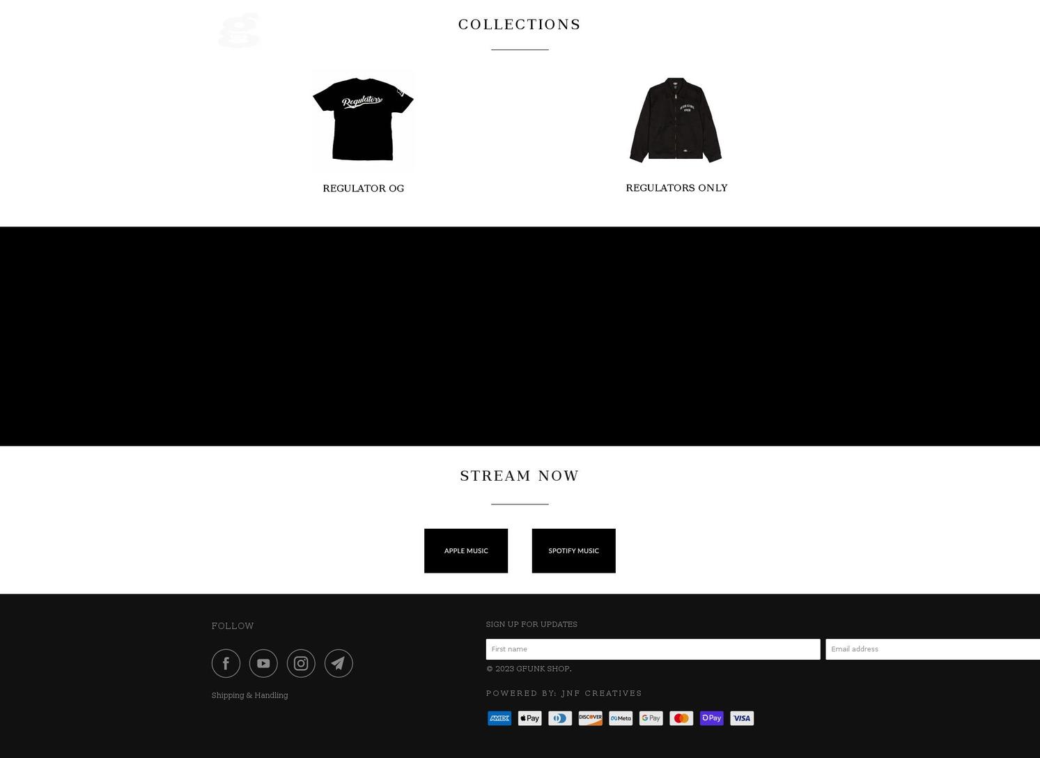 gfunk.shop shopify website screenshot