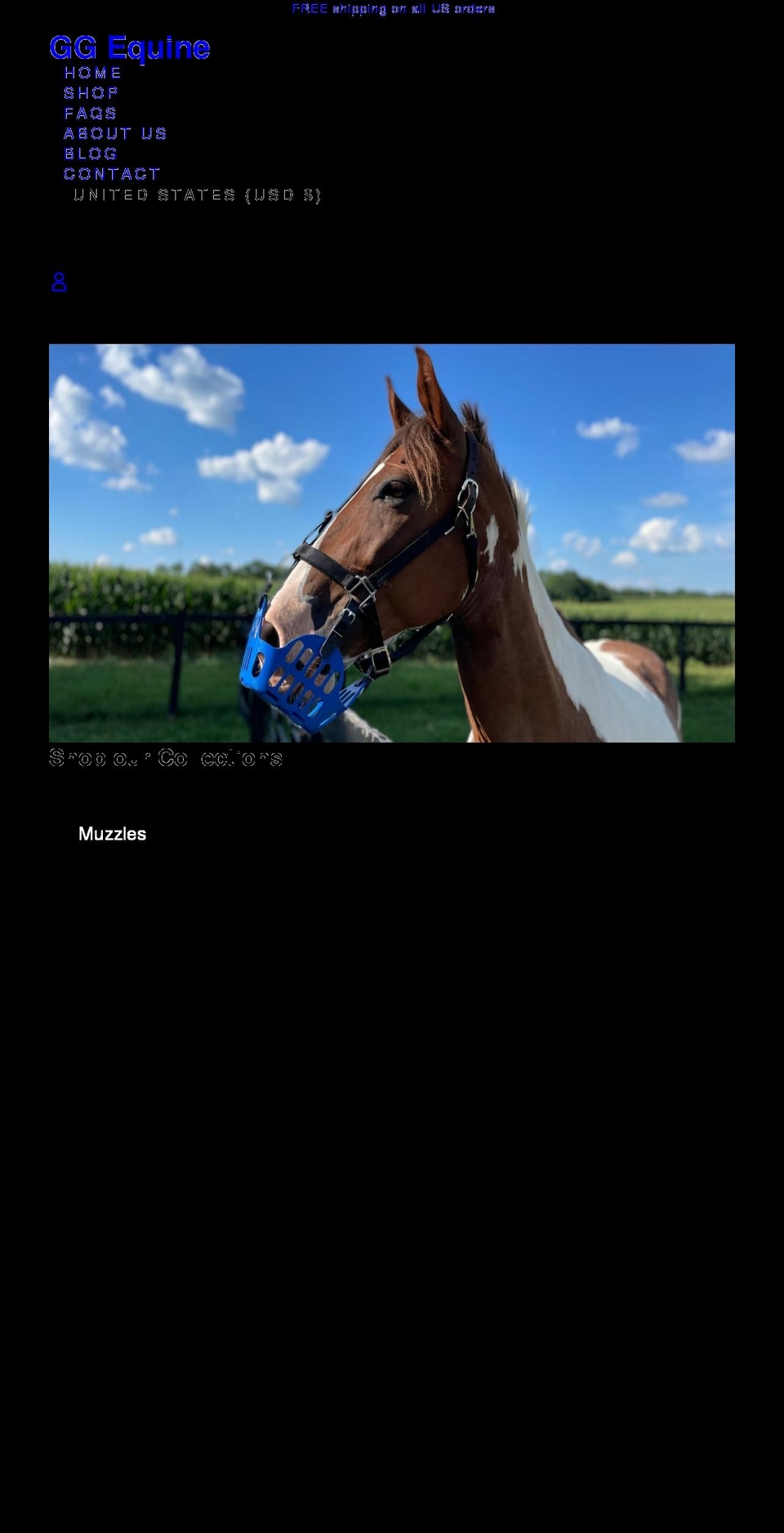 gg-equine.com shopify website screenshot