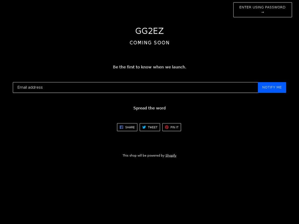gg2ez.net shopify website screenshot