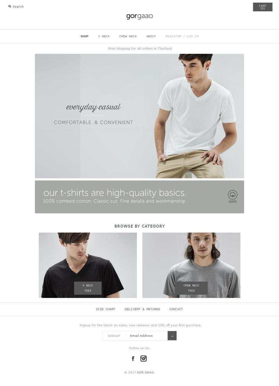 ggaao.com shopify website screenshot
