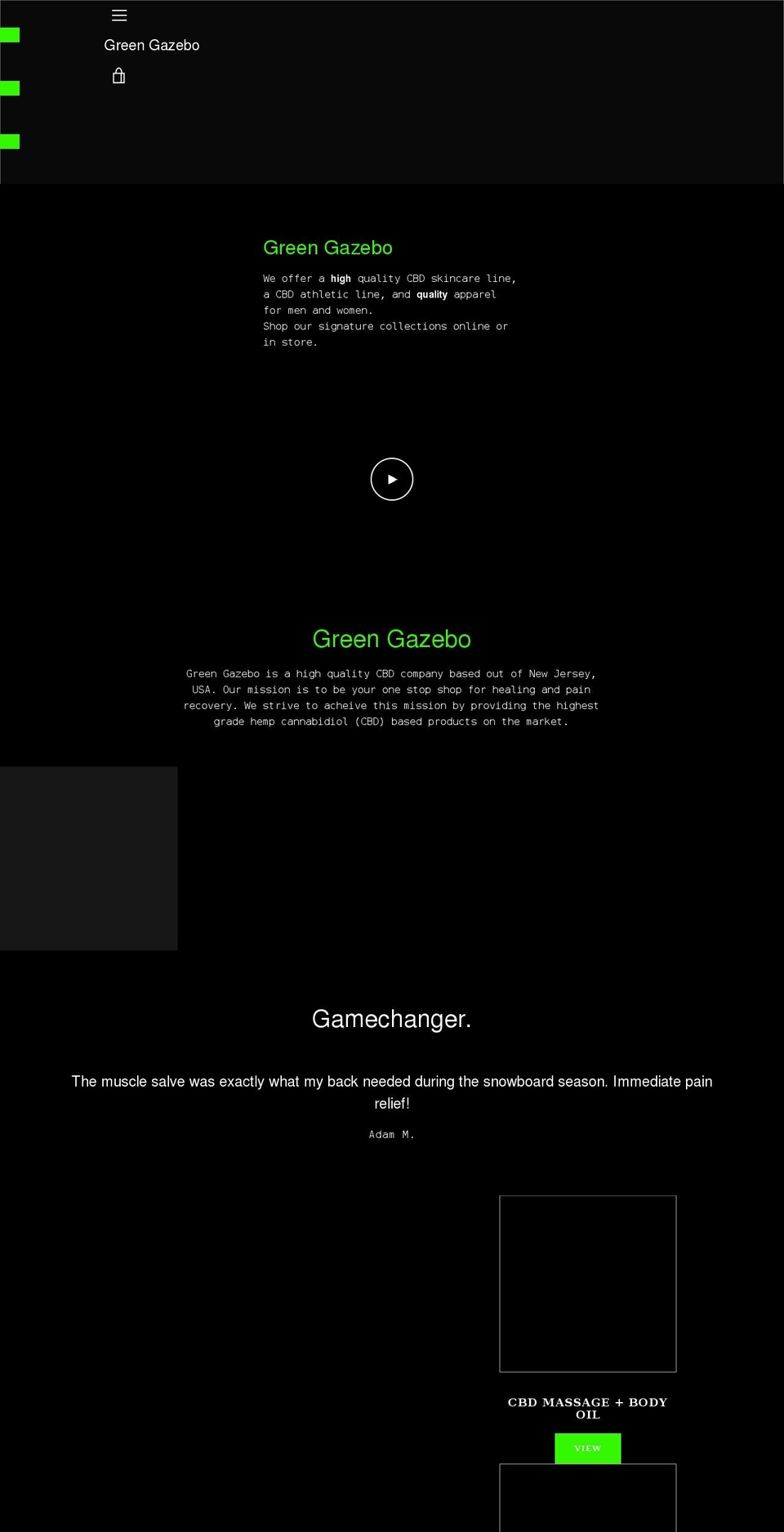 ggazebo.com shopify website screenshot