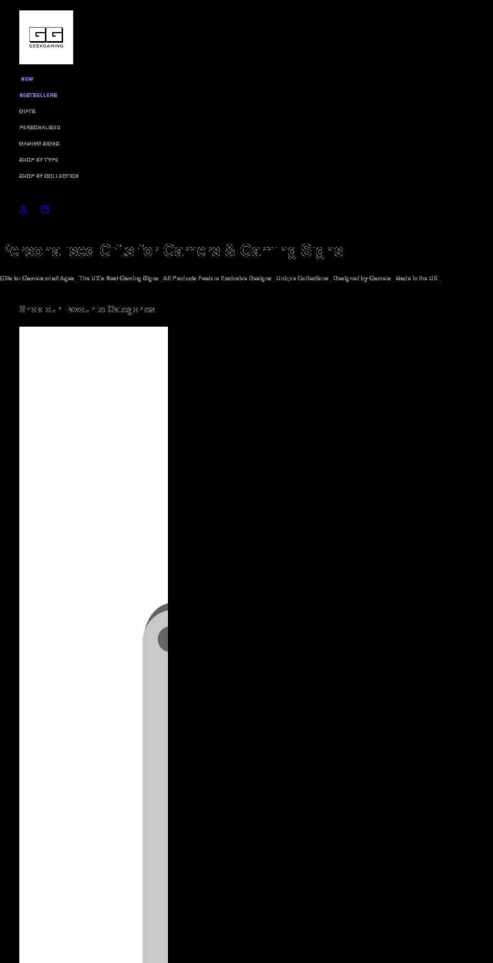 ggcave.com shopify website screenshot