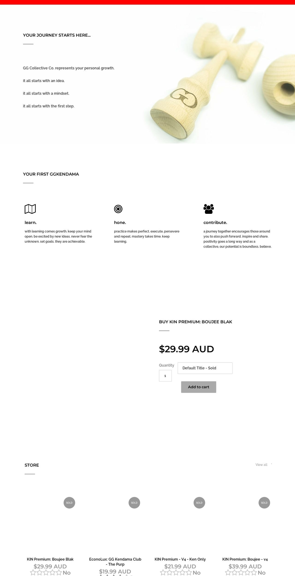 ggcollective.co shopify website screenshot