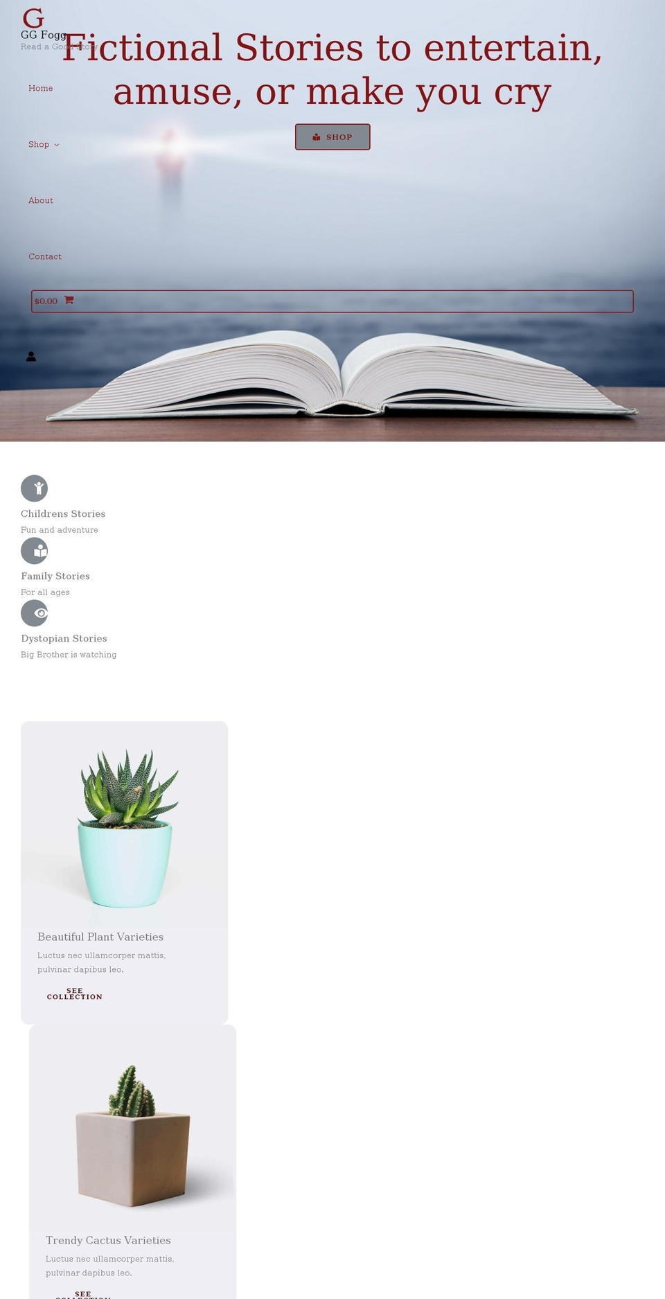 ggfogg.com shopify website screenshot