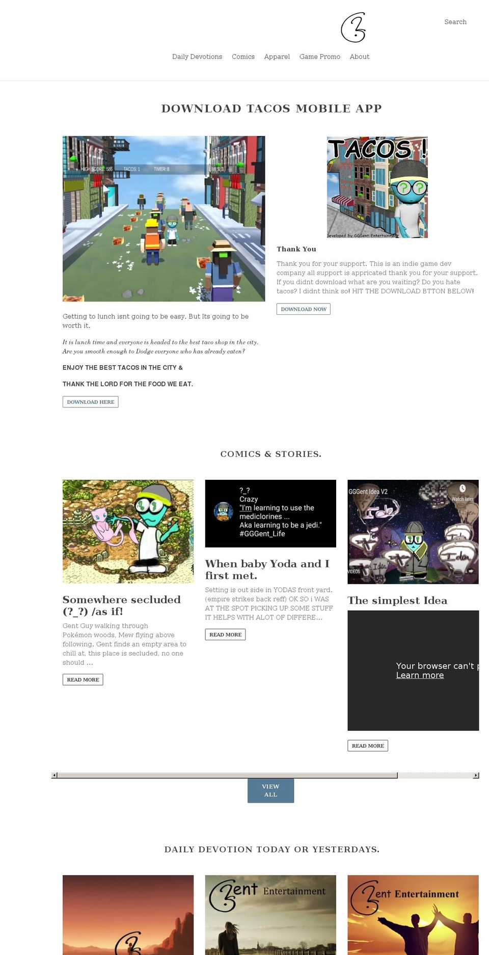 gggent.com shopify website screenshot