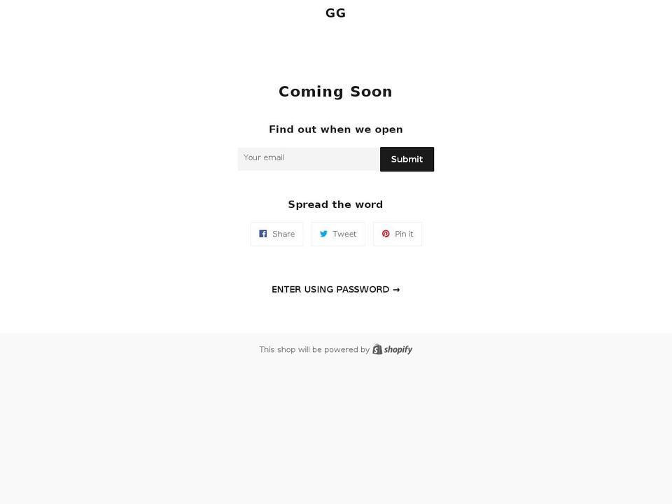 gggraphiconline.com — Shopify storefront screenshot