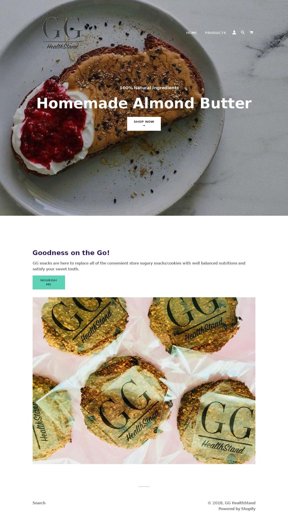 gghealthstand.com — Shopify storefront screenshot