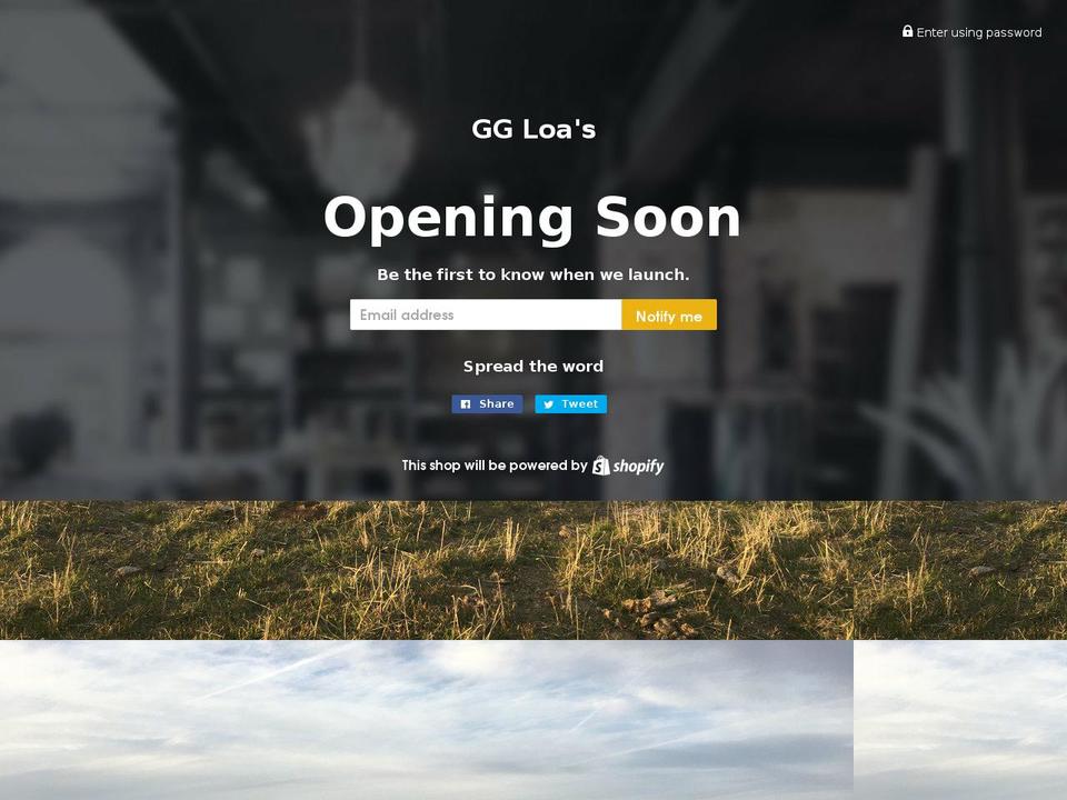 ggloas.com — Shopify storefront screenshot