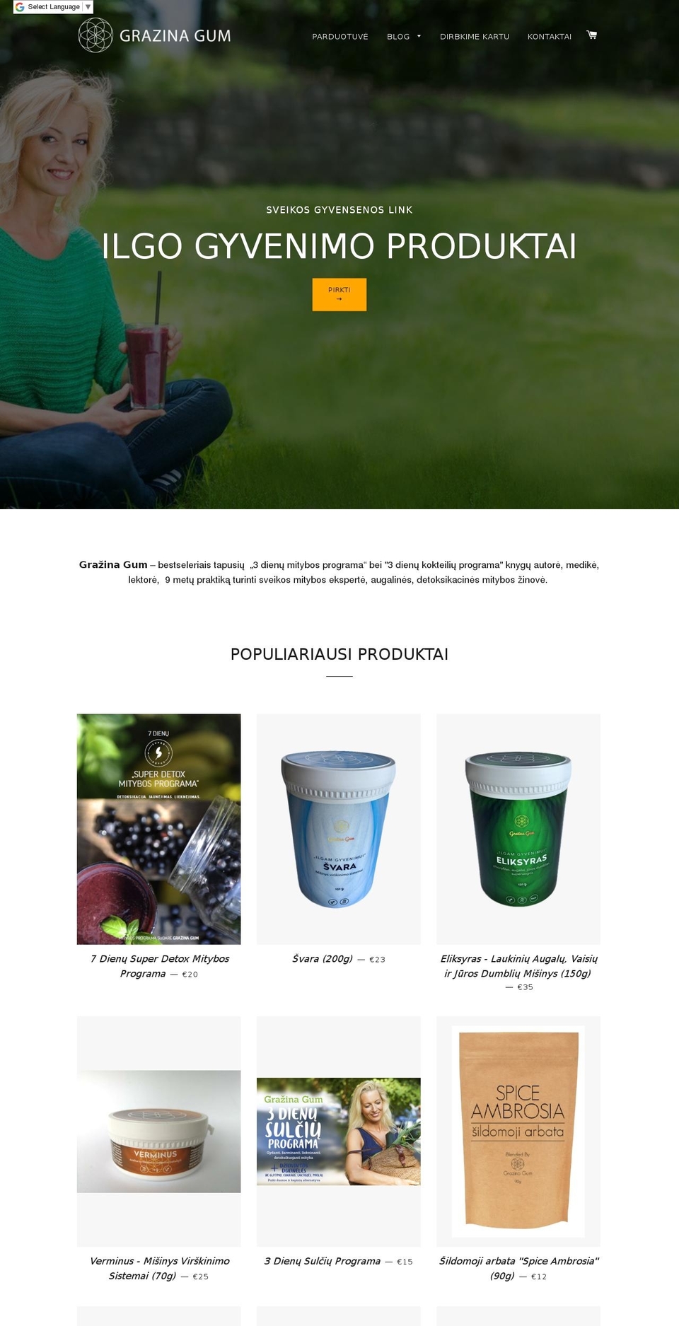 gglongevity.com — Shopify storefront screenshot
