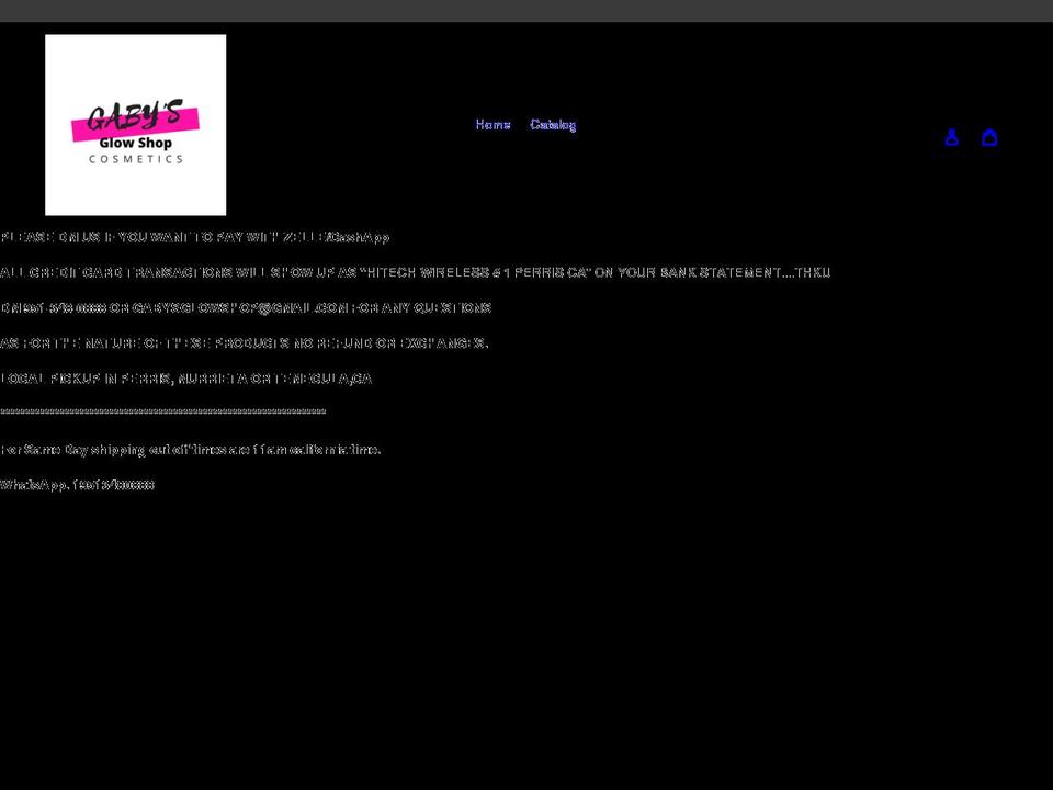 gglowshop.com shopify website screenshot