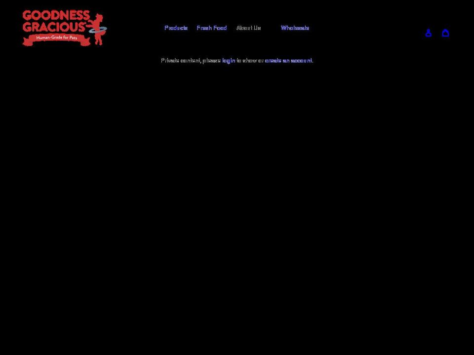 ggpetfood.com shopify website screenshot