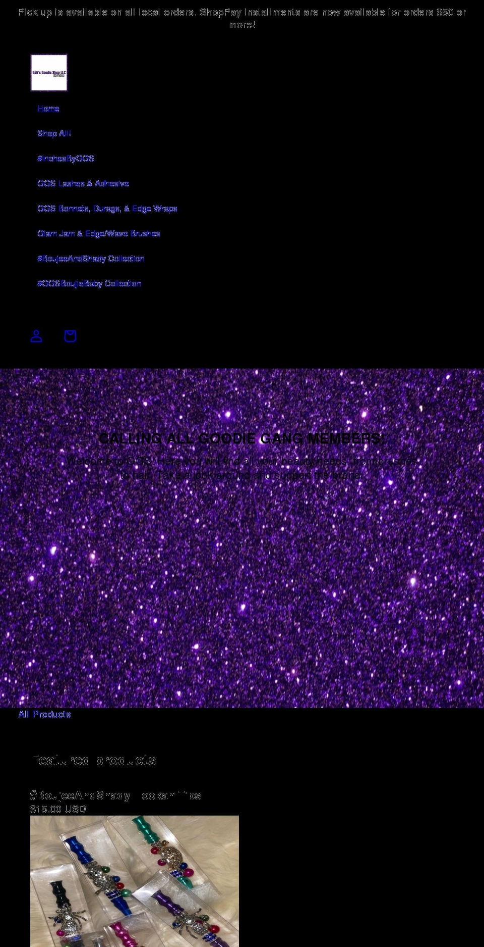 ggsbyangelica.com shopify website screenshot