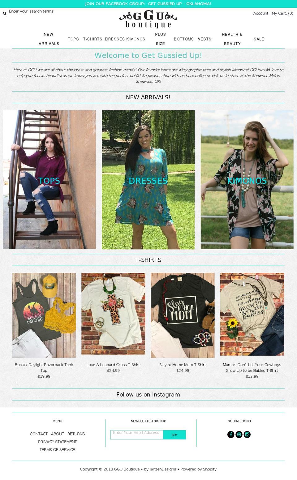 gguboutique.com — Shopify store on .com