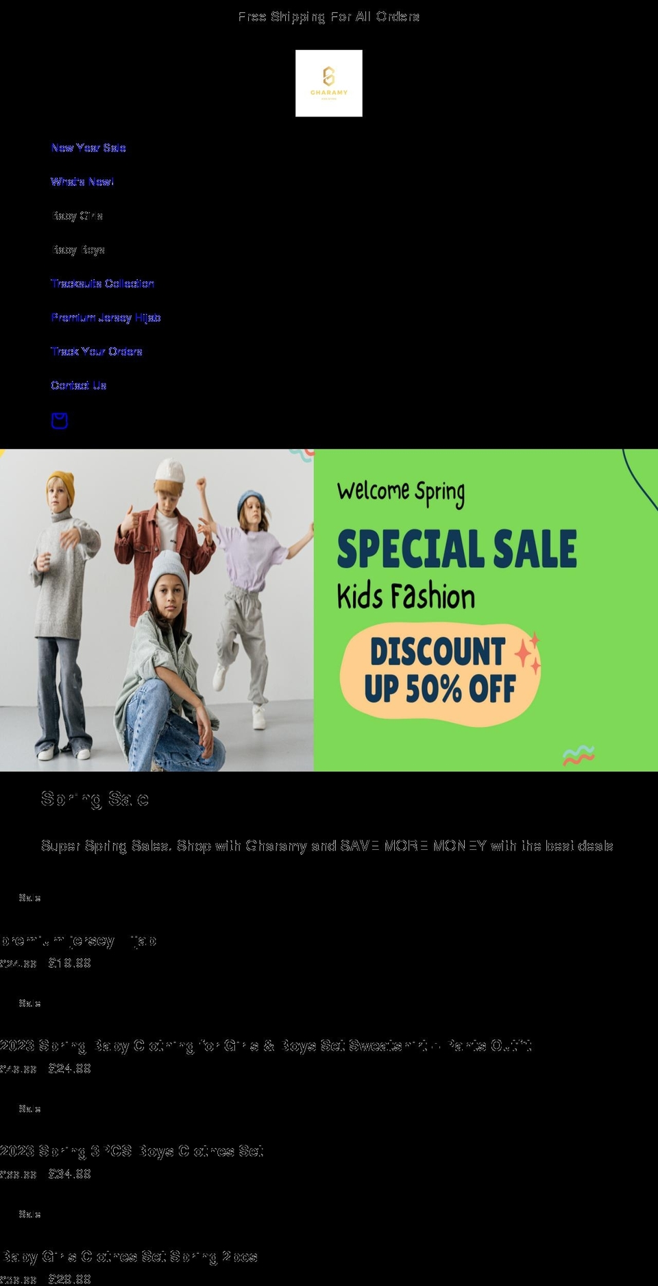 gharamy.com shopify website screenshot