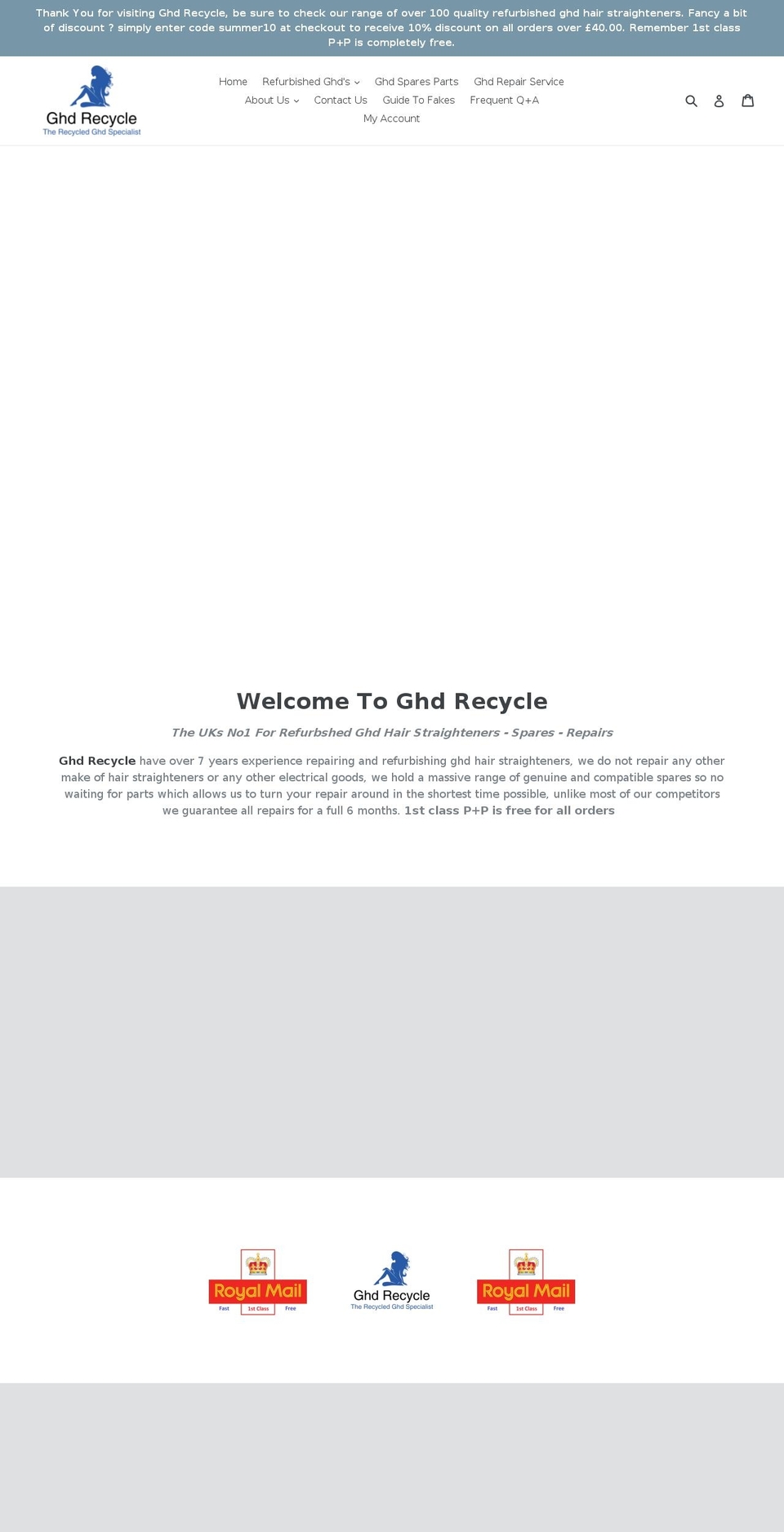 ghdrecycle.com — Shopify storefront screenshot