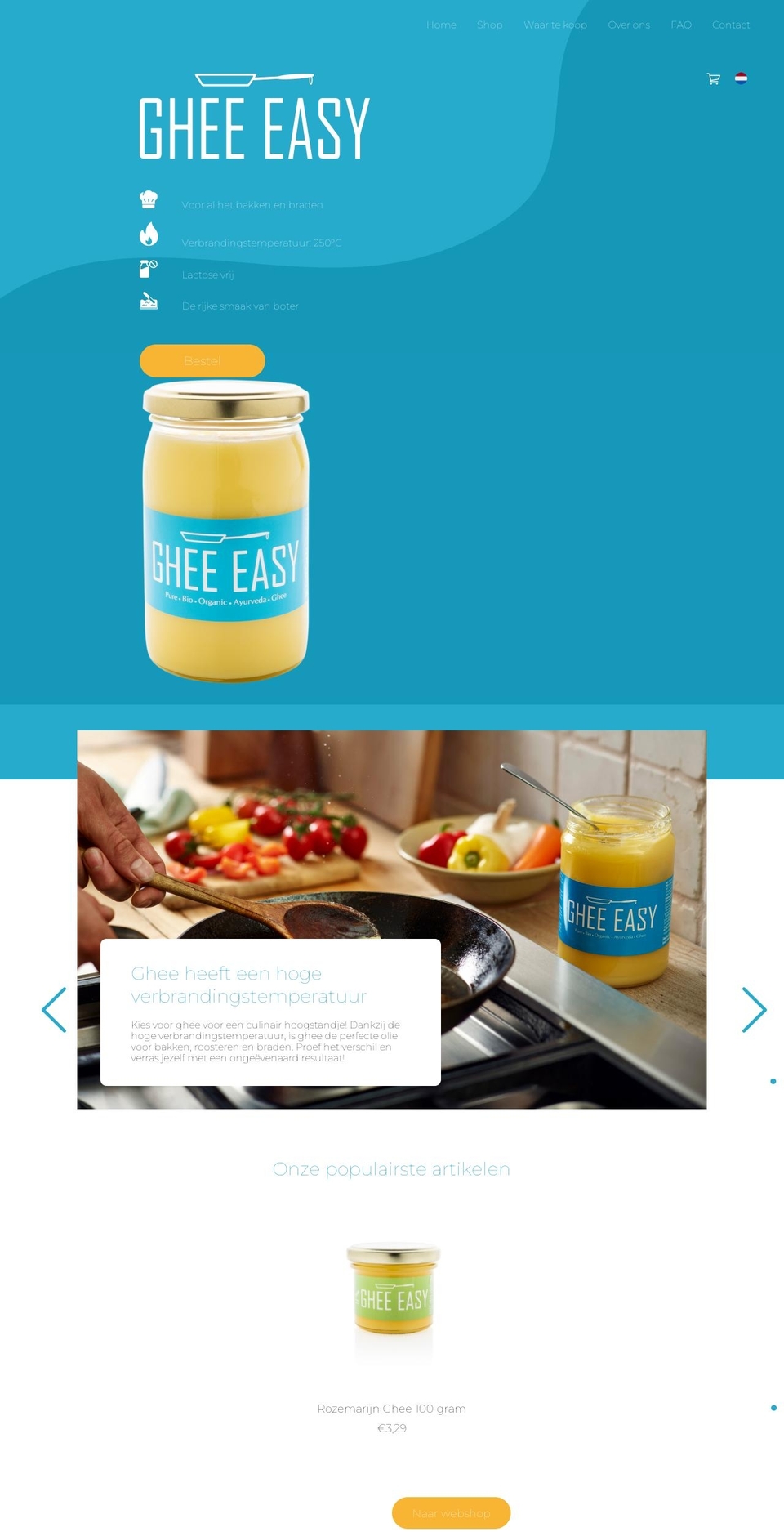 ghee-easy.nl shopify website screenshot