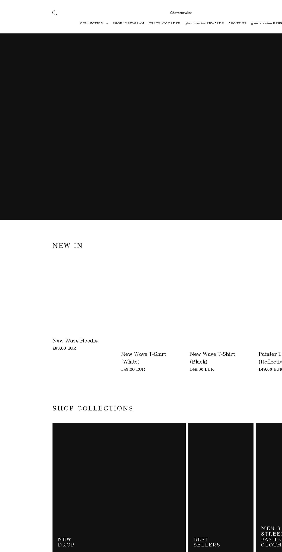 ghemmewine.com shopify website screenshot