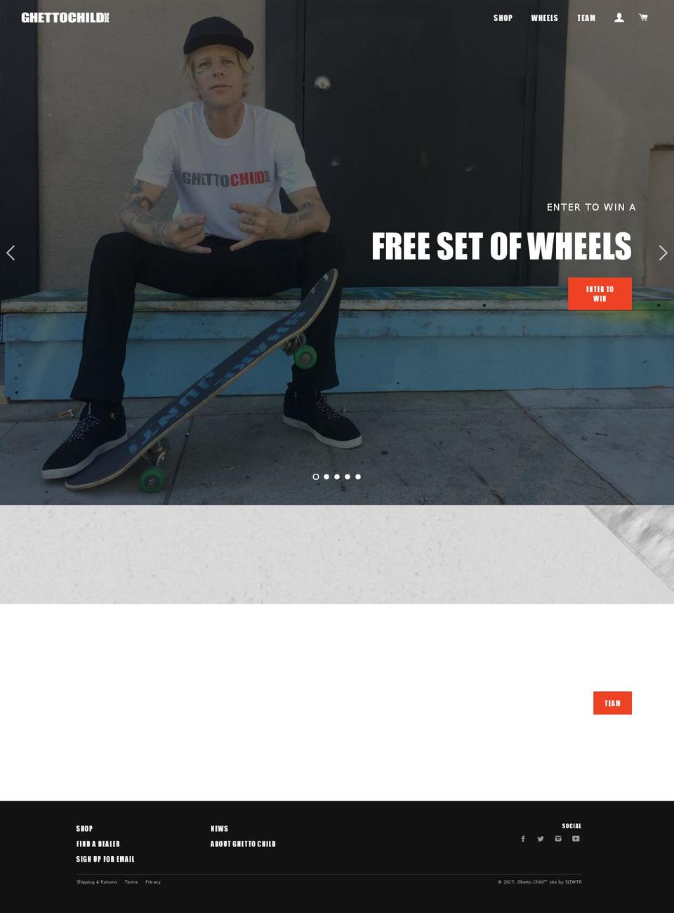 ghettochild.com shopify website screenshot