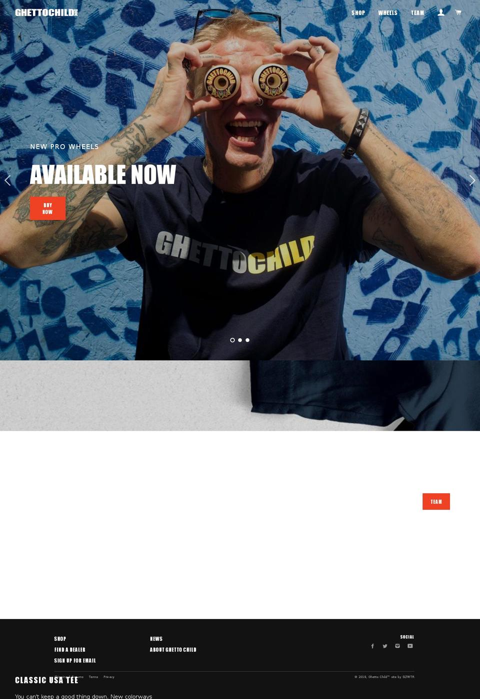 ghettochildwheels.com — Shopify storefront screenshot