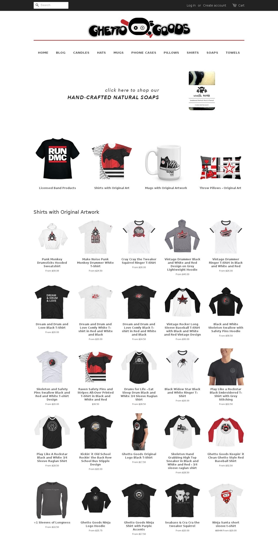 ghettosend.com — Shopify storefront screenshot