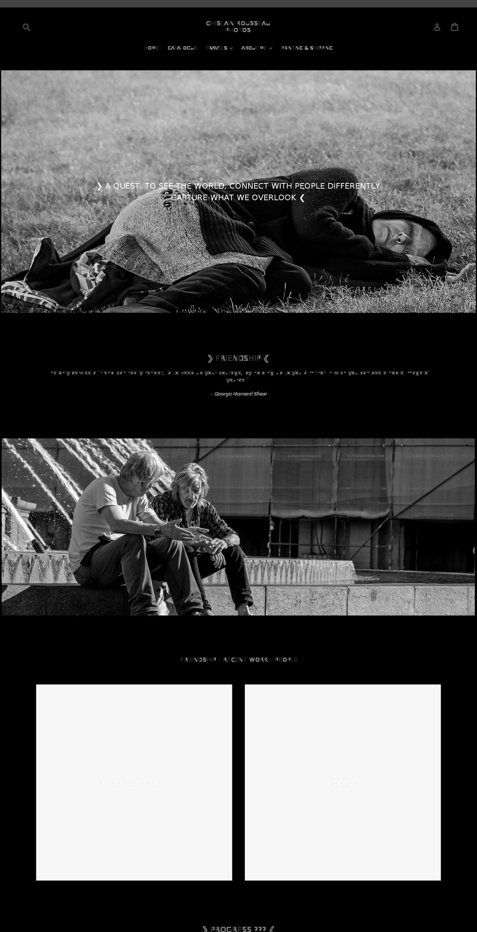 ghislainrousseauphotos.com — Shopify storefront screenshot